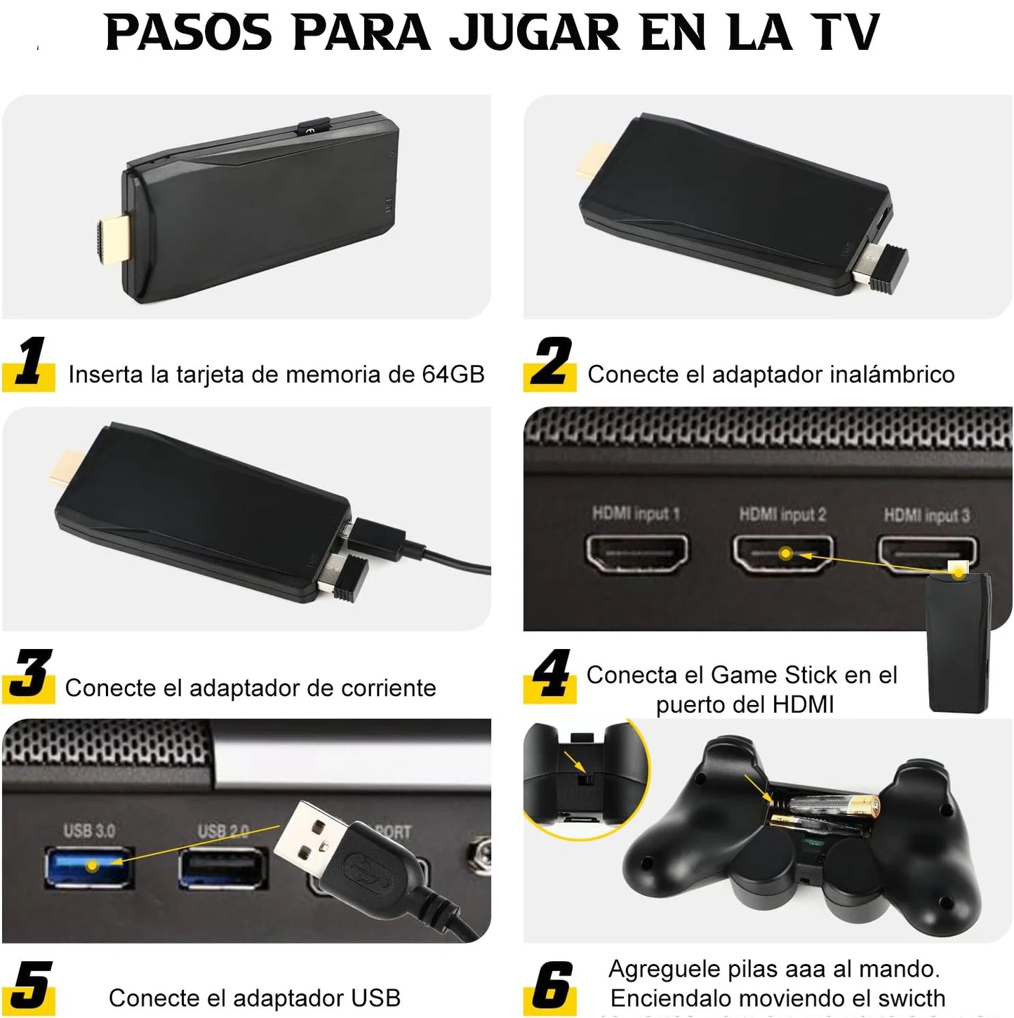 Consola Retro Con 2 Mandos (+10.000 Juegos Incluidos)