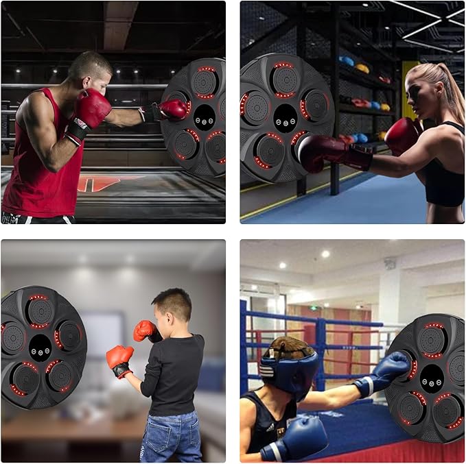 MÁQUINA DE BOXEO MUSICAL BLUETOOTH + GUANTES GRATIS