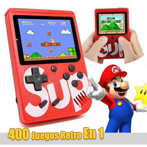 Mini Consola con 400 Juegos Clásicos Retro 🎮